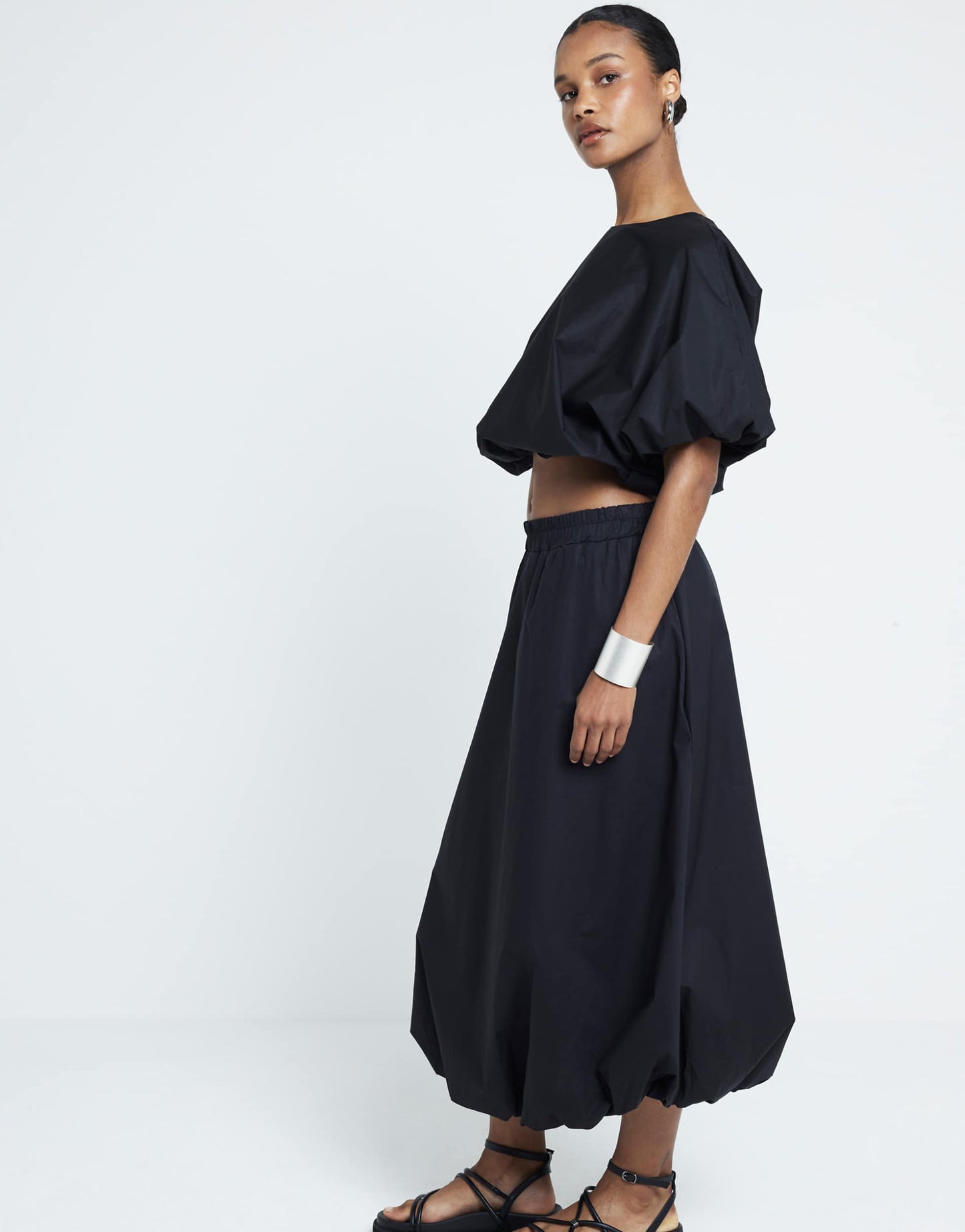 Bubble Midi Skirt