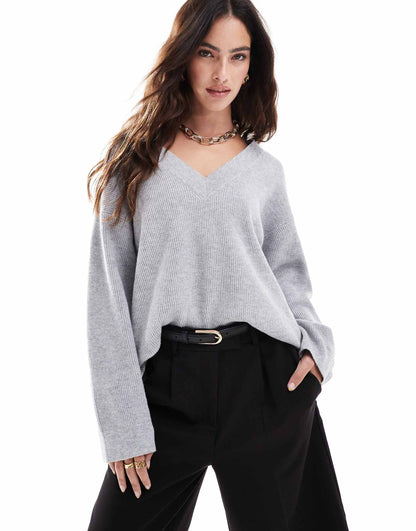 Soft Touch V Neck Jumper