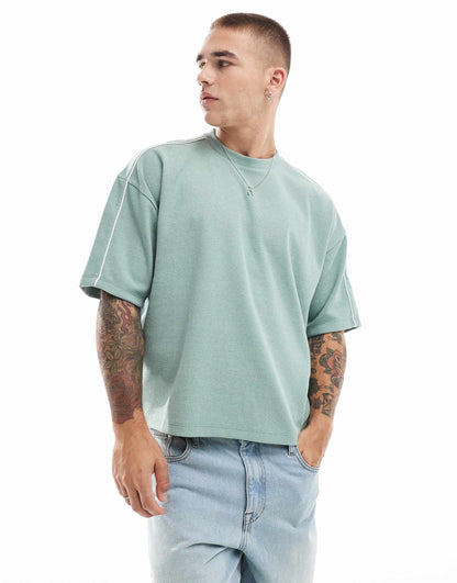 Oversized Boxy Heavyweight Waffle T-Shirt