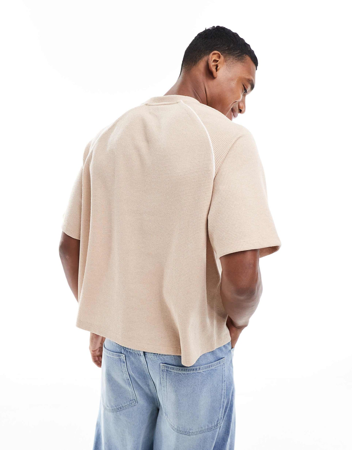 Relaxed Boxy Polo Shirt With Lace Panels