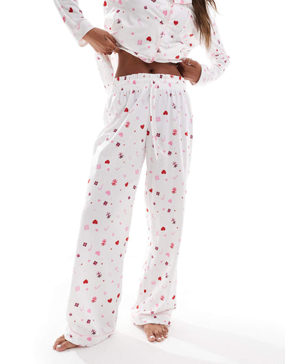 Christmas Fleece Long Sleeve & Trouser Pjs