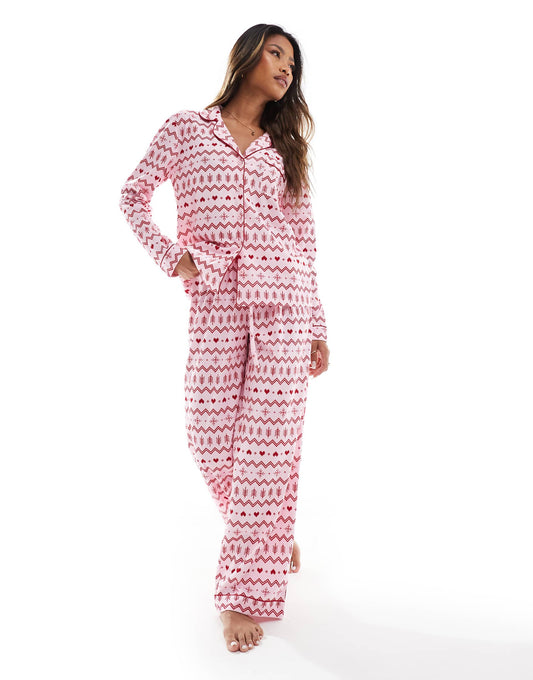 Christmas Fleece Long Sleeve & Trouser Pjs
