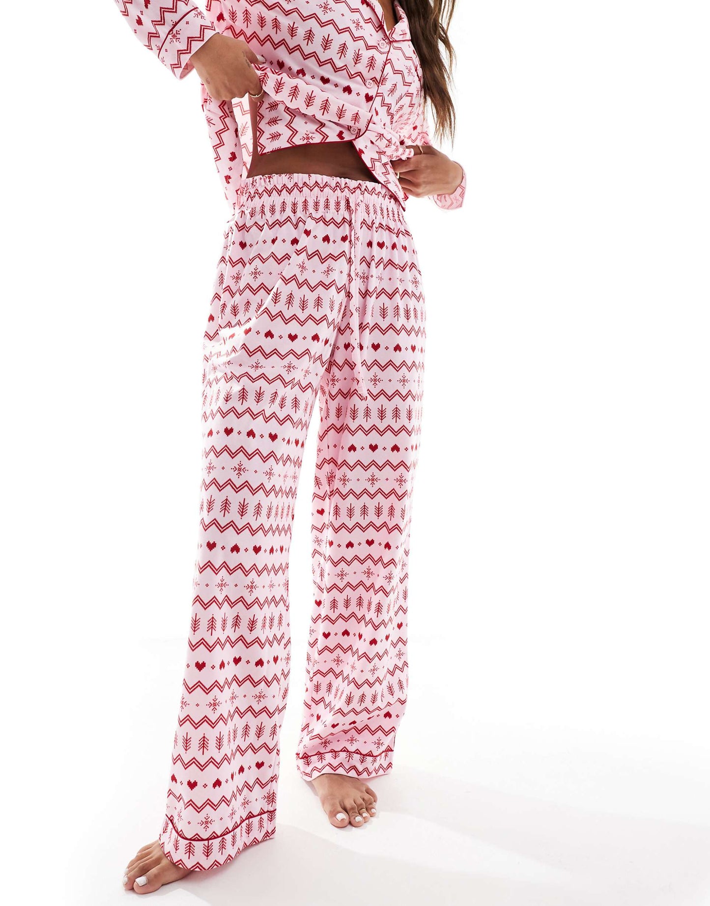 Christmas Fleece Long Sleeve & Trouser Pjs