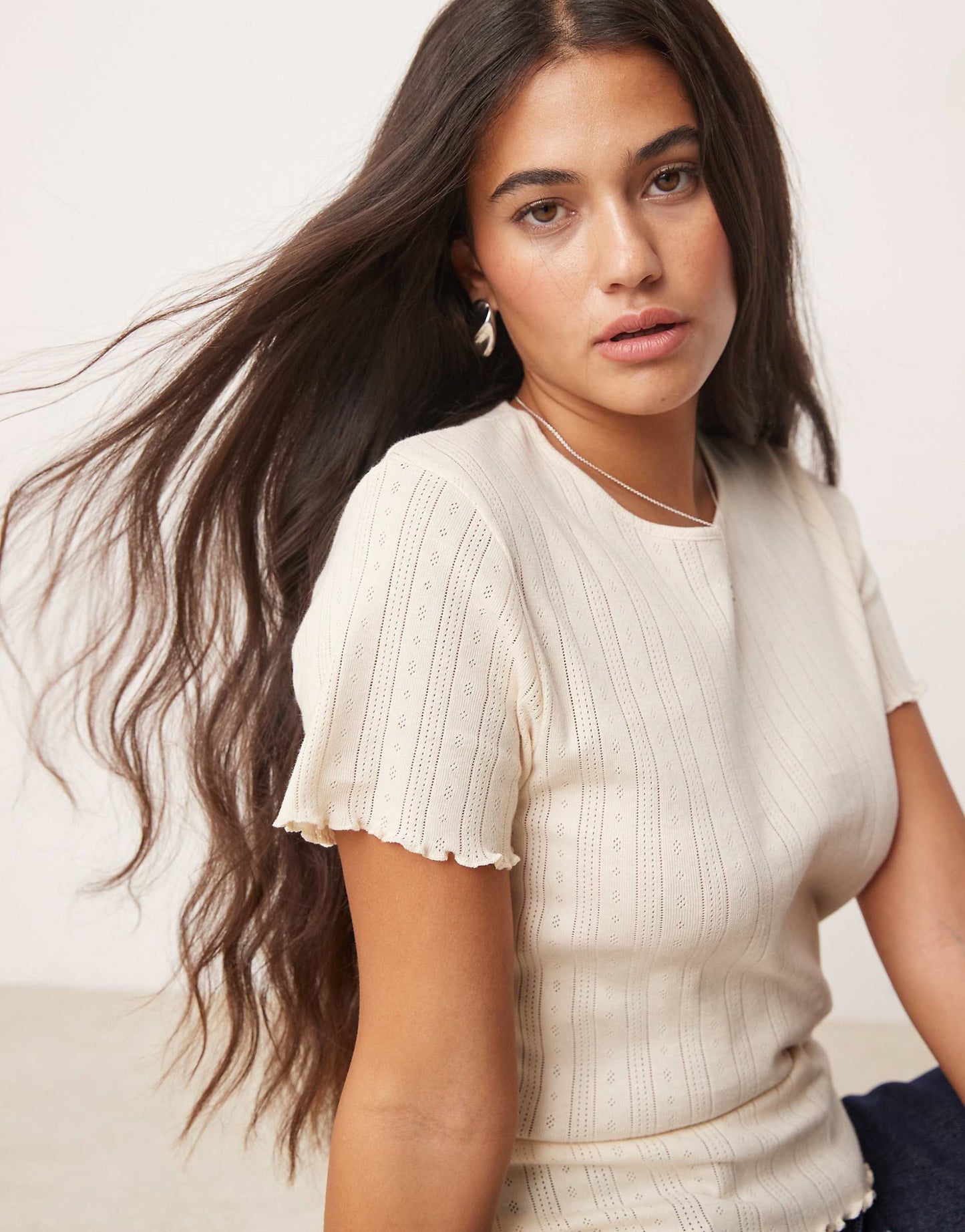 Lettuce Edge Round Neck T-Shirt