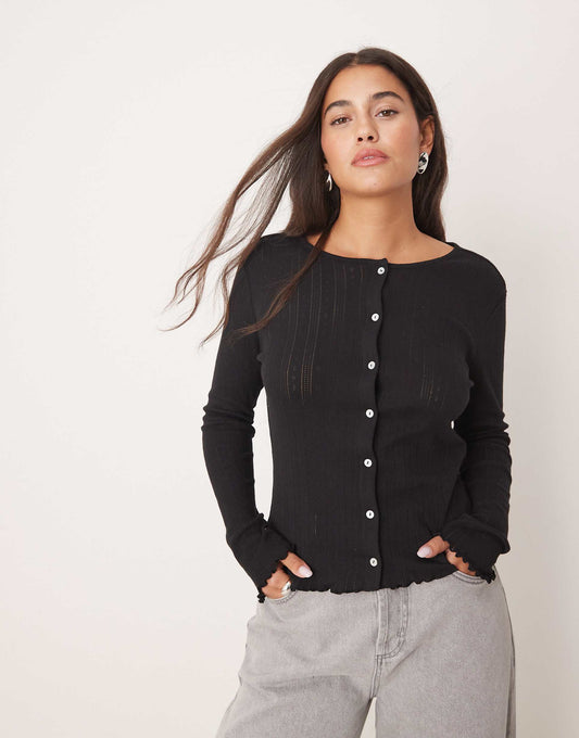 Lettuce Edge Lightweight Cardigan