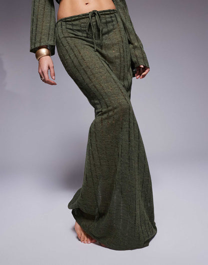 Maxi Knit Beach Skirt Co-Ord