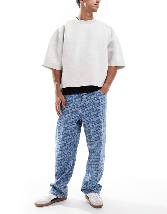 Printed Baggy Jean