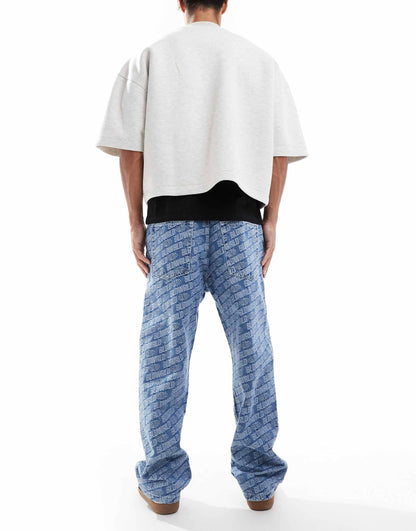 Printed Baggy Jean