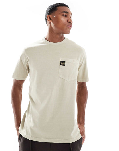 Contrast Stitch Pocket T-Shirt