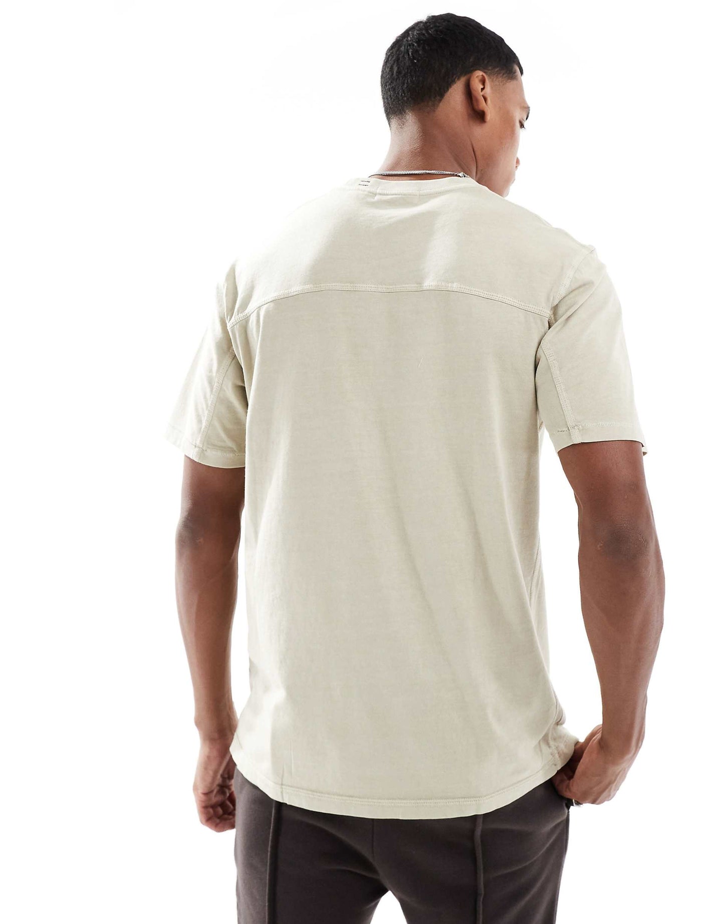 Contrast Stitch Pocket T-Shirt
