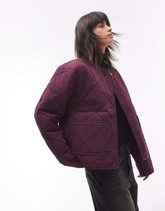 Washed Quilted Liner Jacket