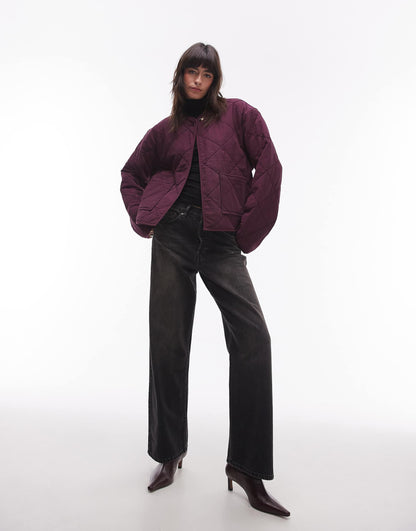 Washed Quilted Liner Jacket