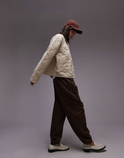 Washed Quilted Liner Jacket