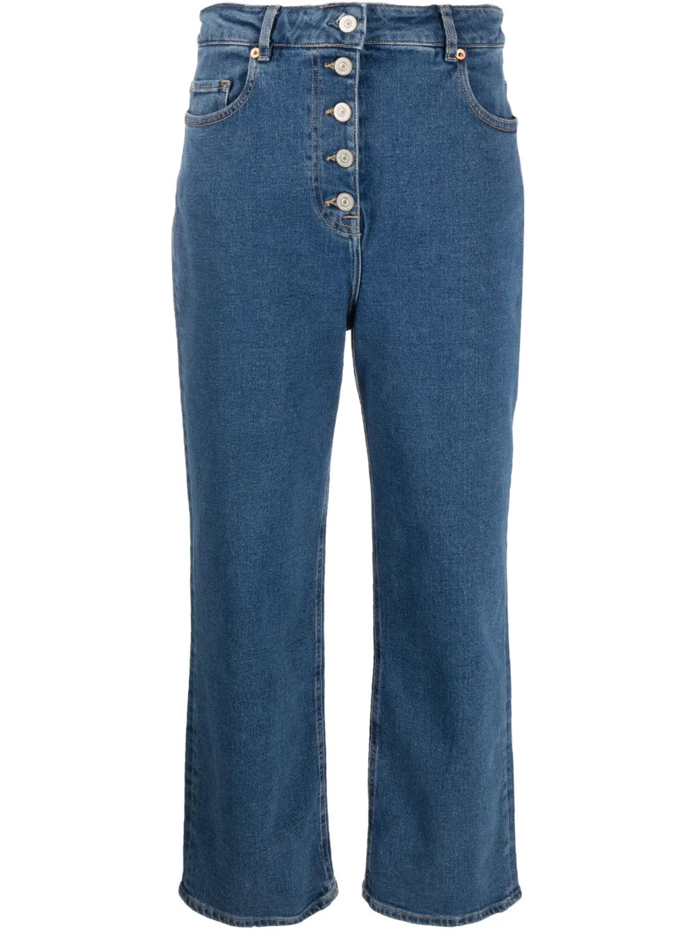 Cropped Wide-Leg Jeans
