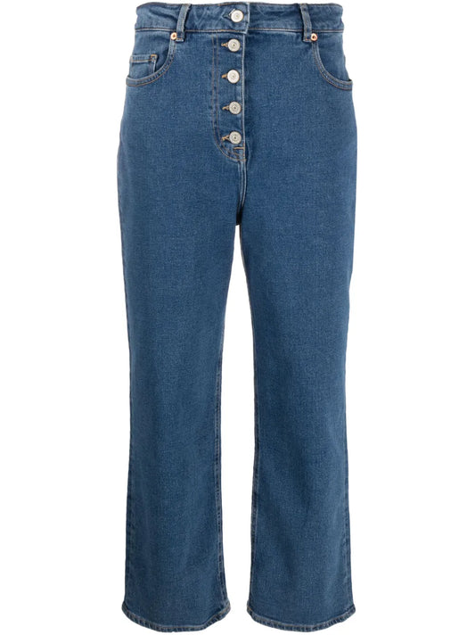 Cropped Wide-Leg Jeans