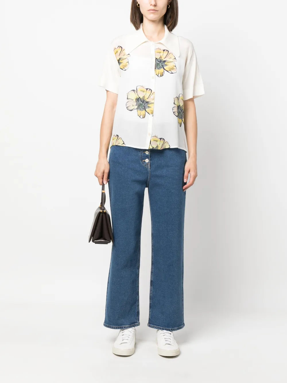 Cropped Wide-Leg Jeans