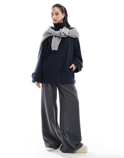 Funnel Neck Formal Bomber