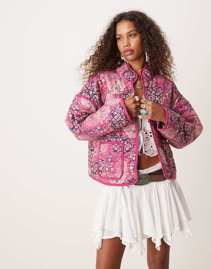 Paisley Patchwork Quilted Jacket