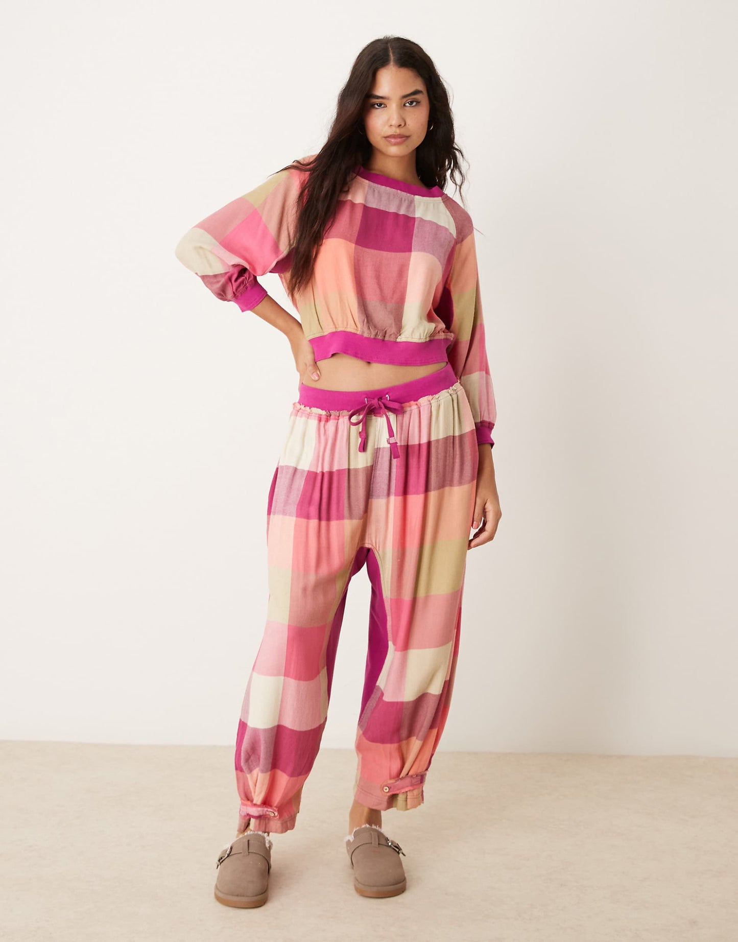 Plaid Flannel Pyjama Trouser Co-Ord