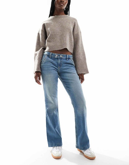 Low Rise Relaxed Bootcut Jean