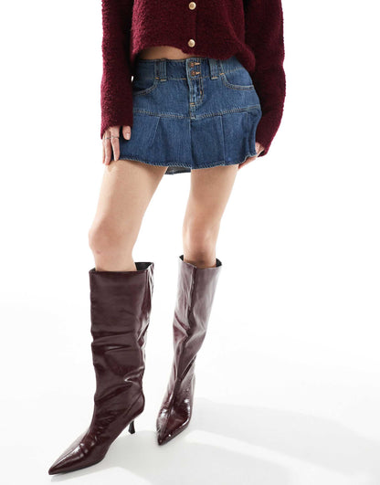 Micro Pleated Mini Skirt