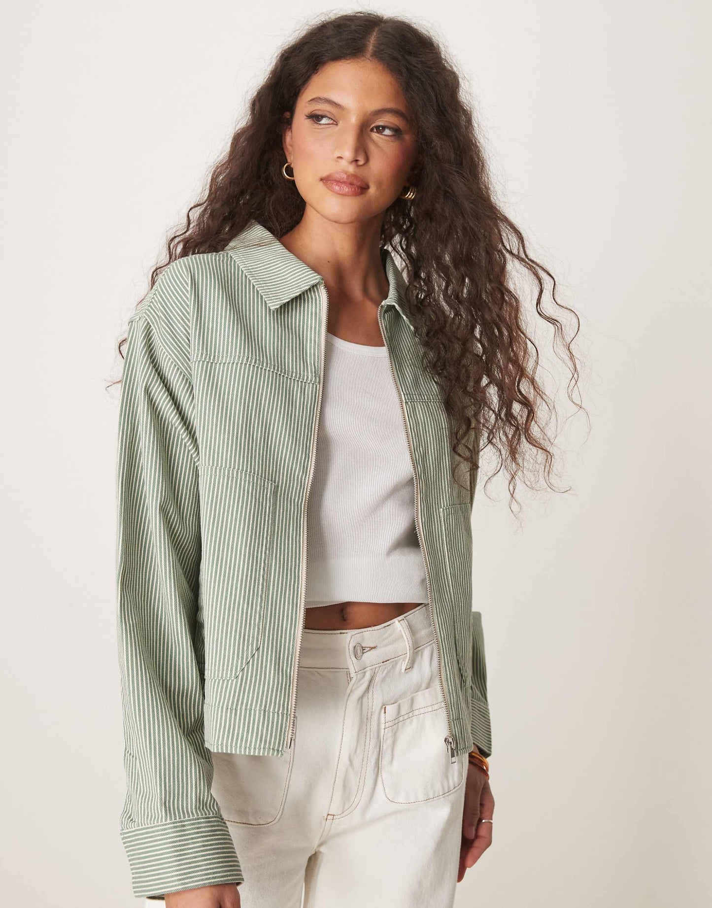 Twill Top Collar Jacket
