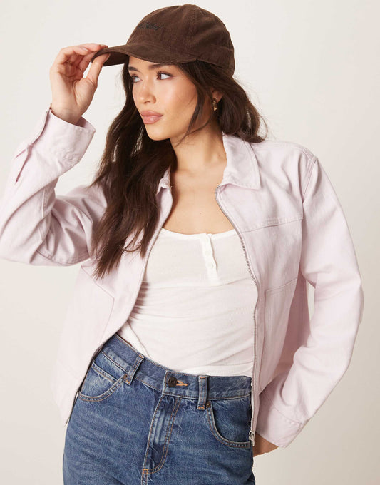 Twill Top Collar Jacket