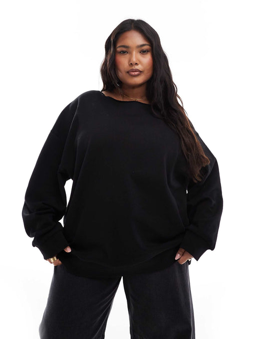 Curve Off Shoulder Sweatshirt