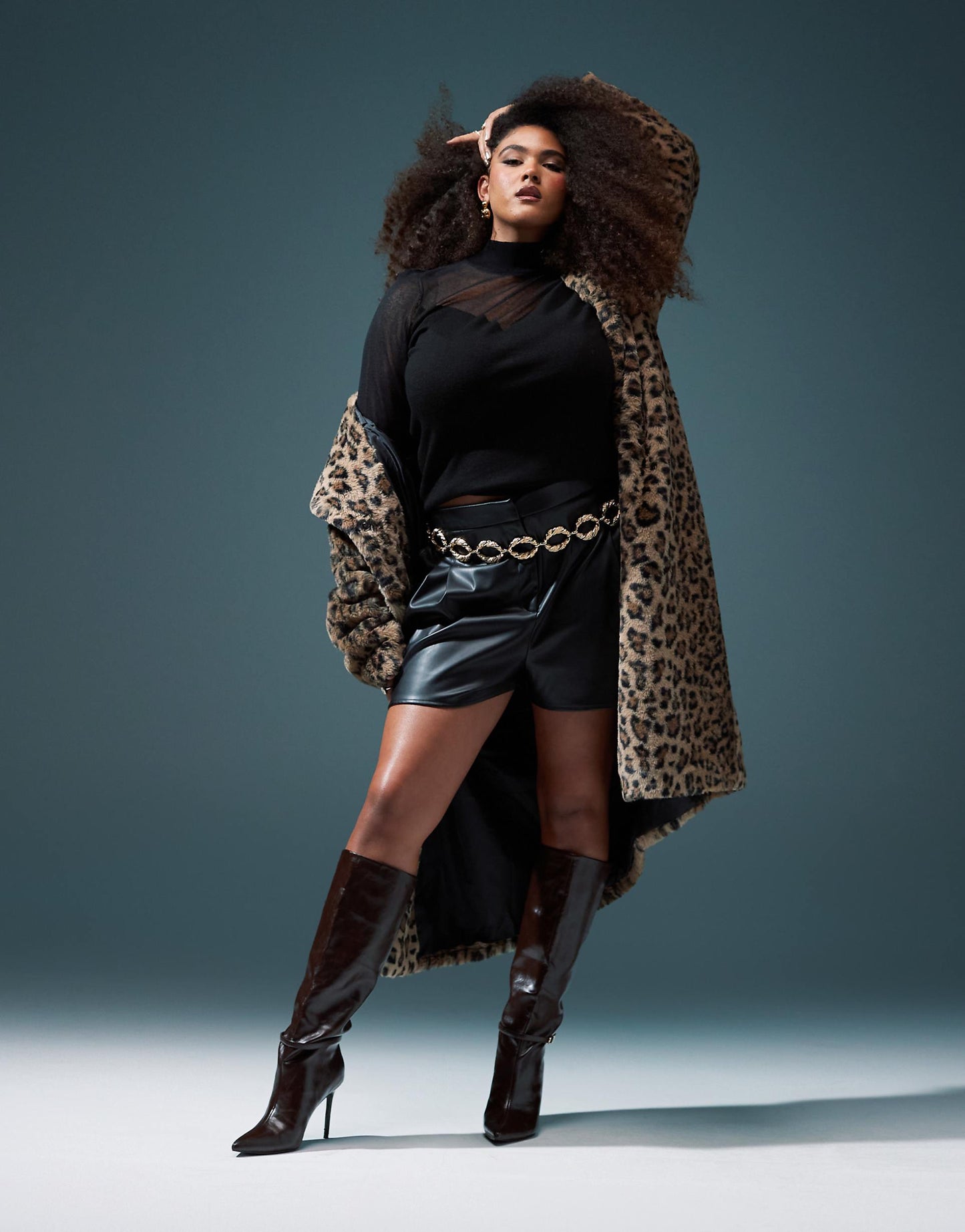 Curve Sheer And Solid Sweetheart Neck Top