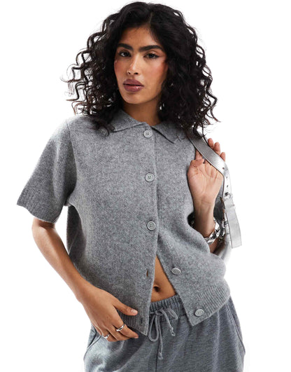 Knitted Compact Short Sleeve Shirt