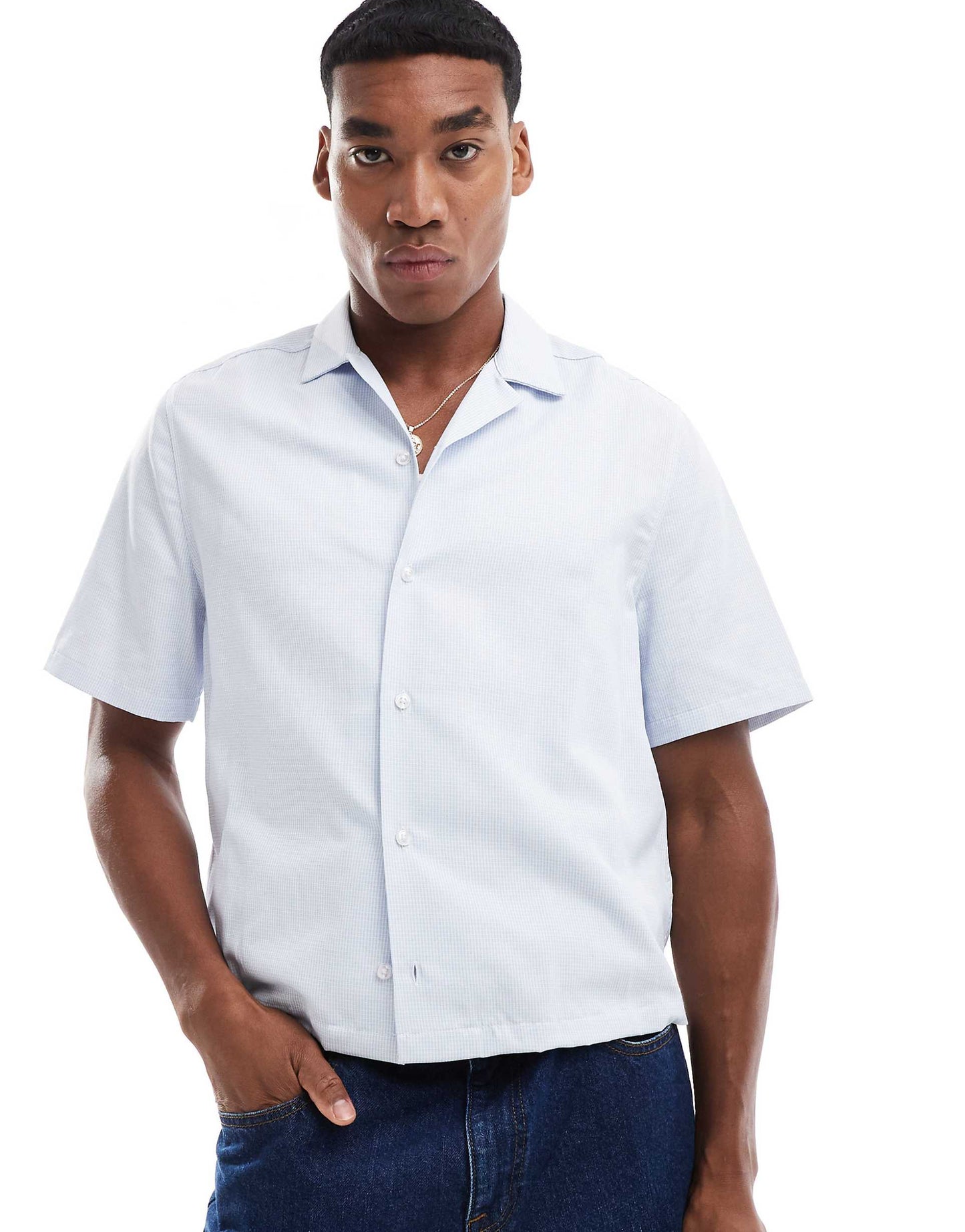 Relaxed Boxy Short Sleeve Shirt