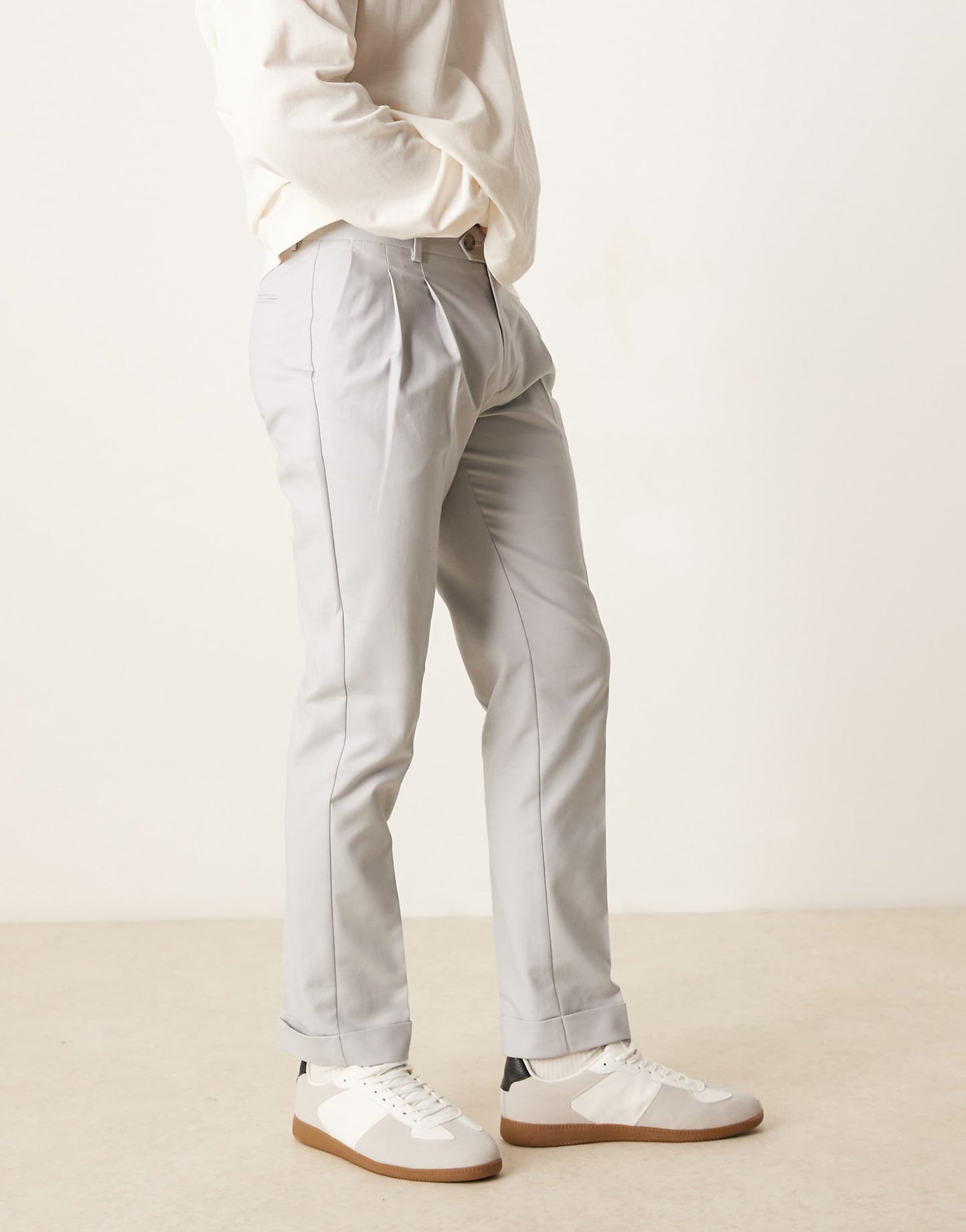 Smart Slim Fit Cotton Chino Trousers