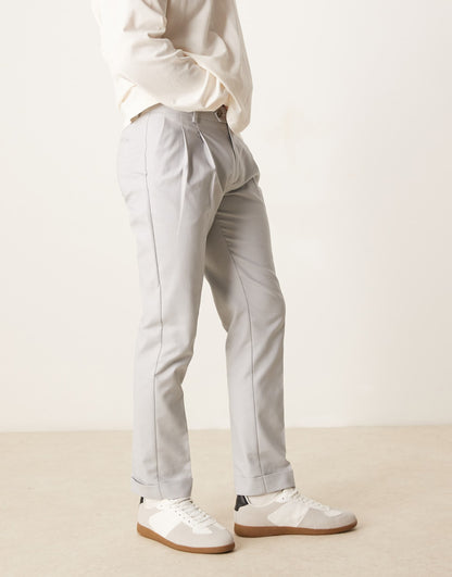 Smart Slim Fit Cotton Chino Trousers