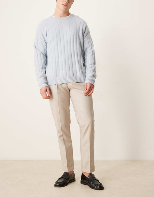 Smart Slim Fit Cotton Chino Trousers