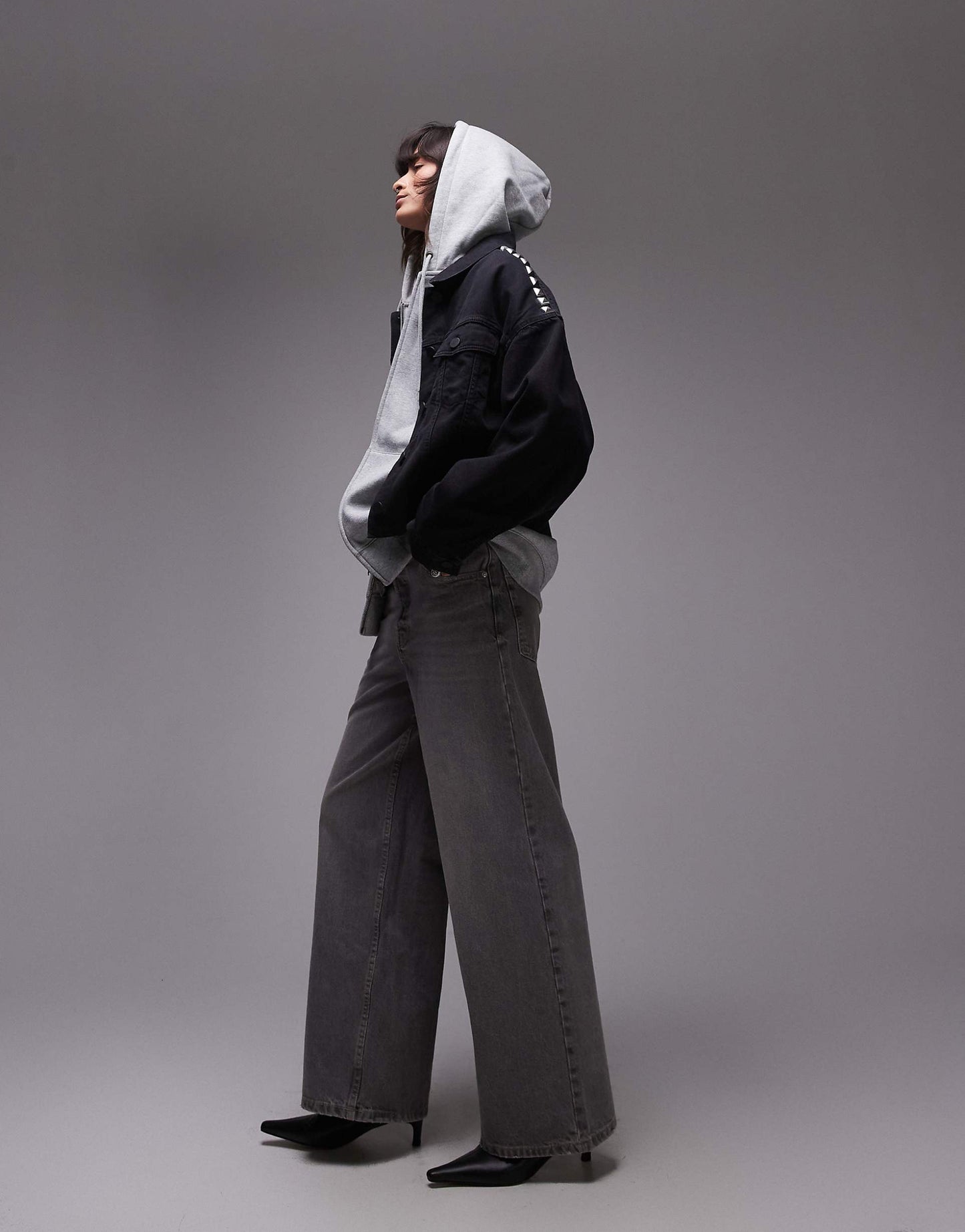 Piper Stud Denim Shacket