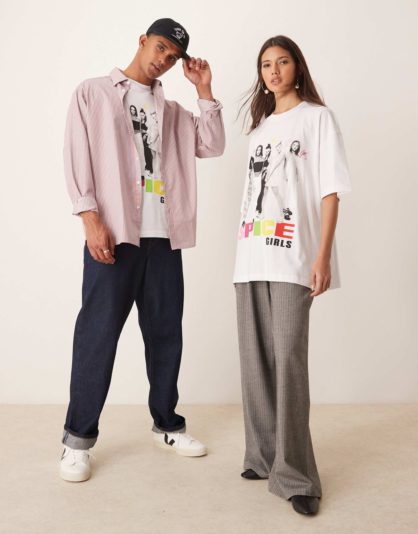 Unisex Oversized License T-Shirt With The Spice Girls Prints