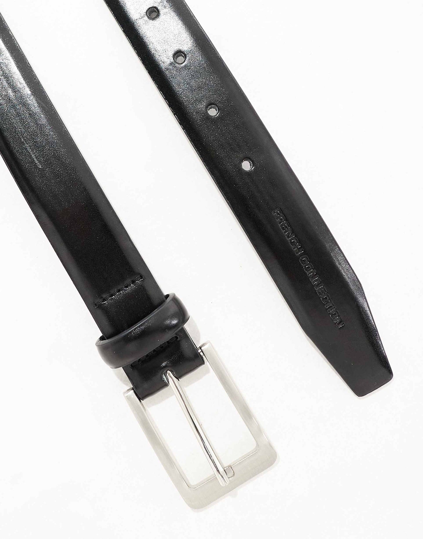 Prong Leather Buckle Belt