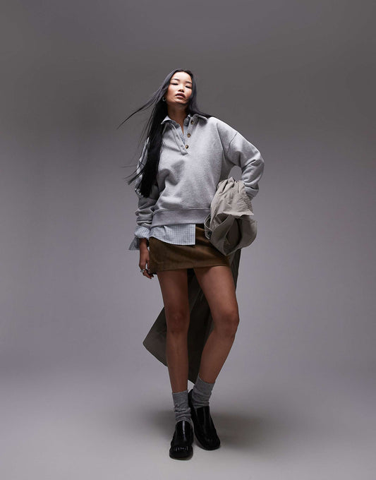 Real Suede Mini Skirt