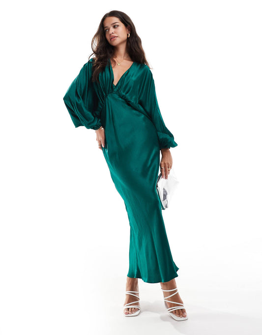 Luella Midaxi Satin Dress