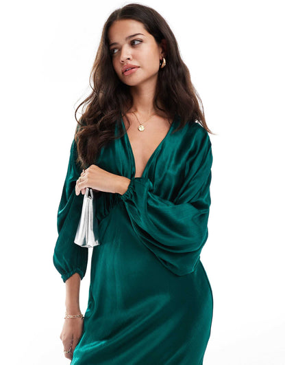 Luella Midaxi Satin Dress