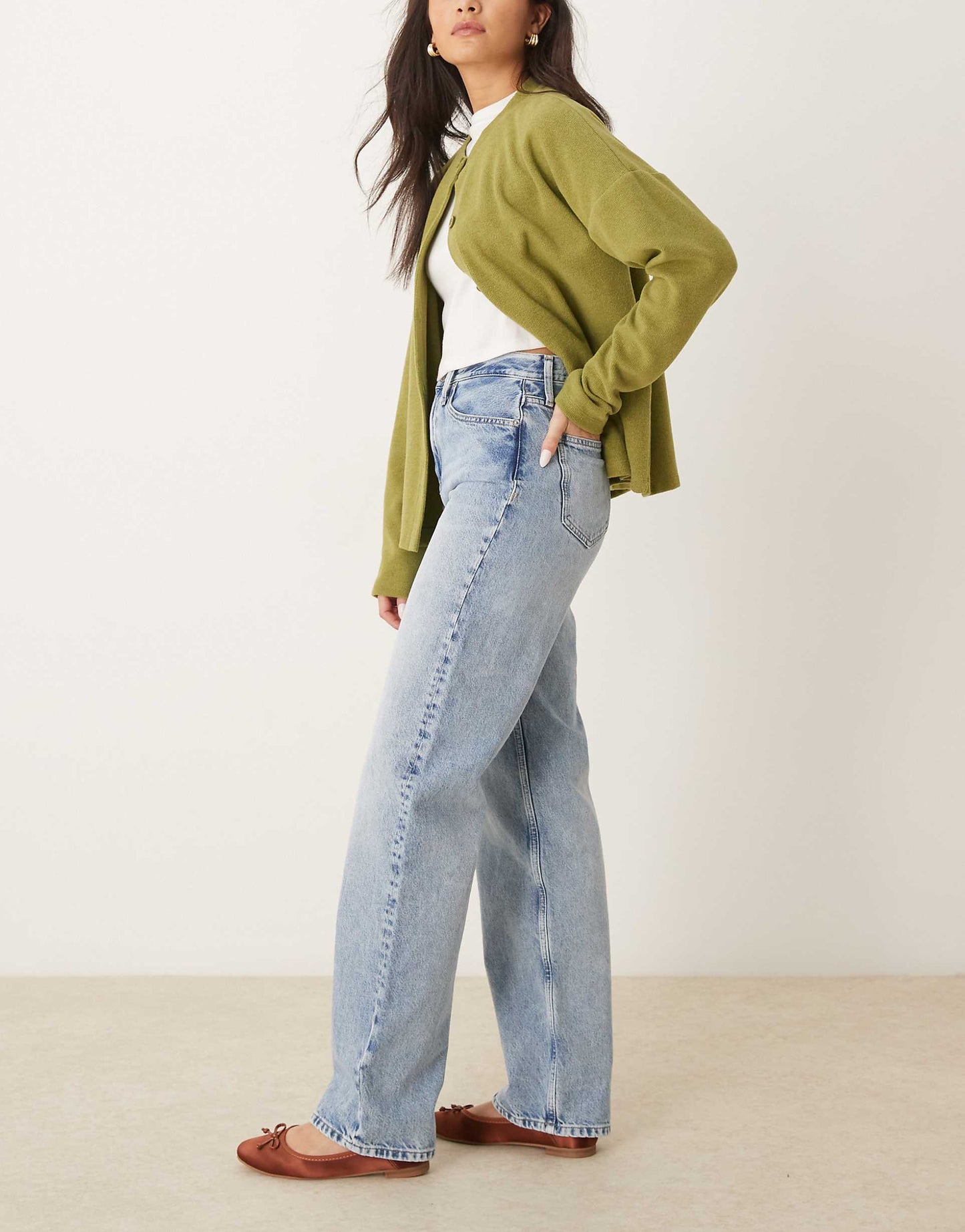 Jeans High Rise Loose Jeans