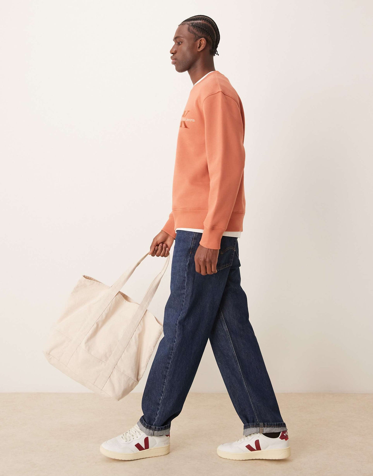 Jeans Velvet Logo Sweatshirt