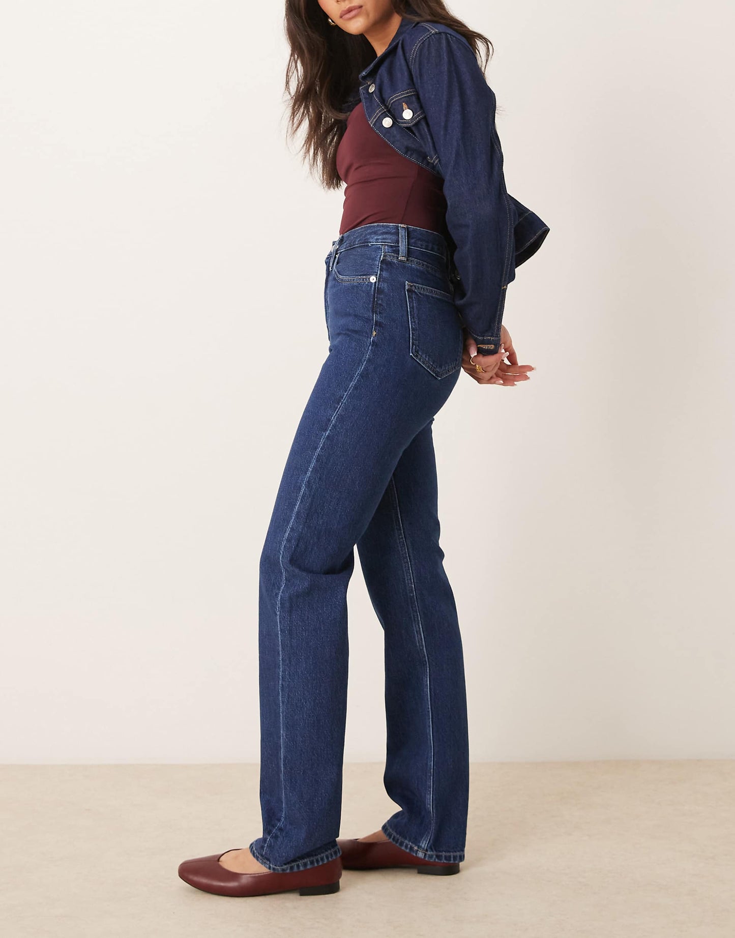Jeans High Rise Straight Jeans