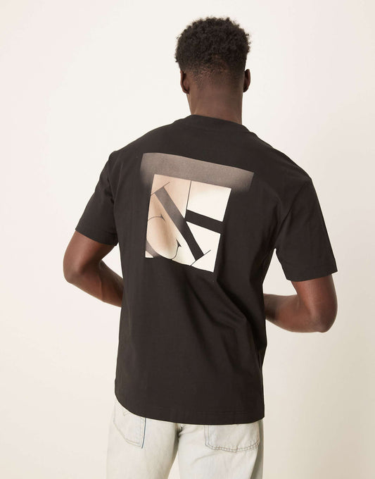 Jeans Ombre Backprint Graphic T-Shirt
