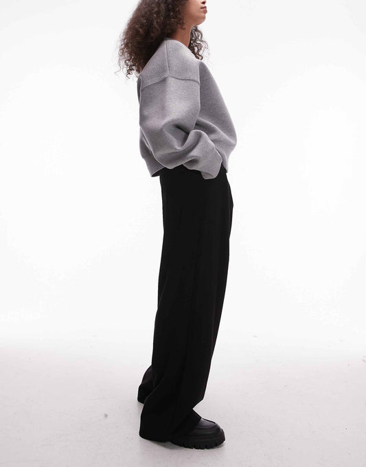 Pleat Front Relaxed Fit Trousers