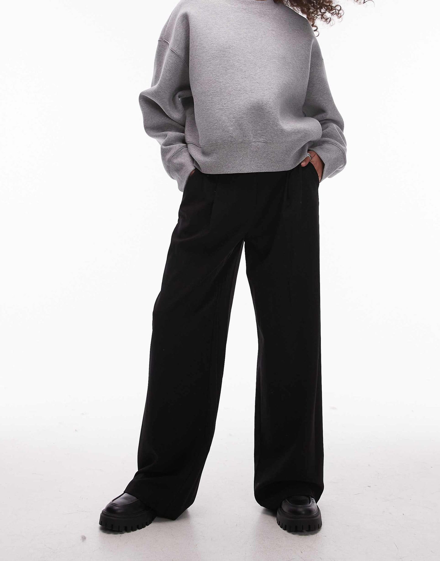Pleat Front Relaxed Fit Trousers