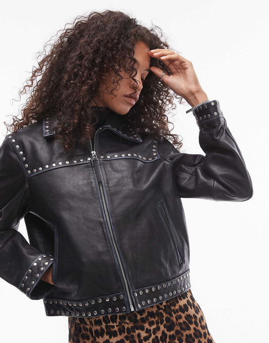 Studded Leather Jacket