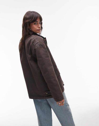 Parka With Cord Collar