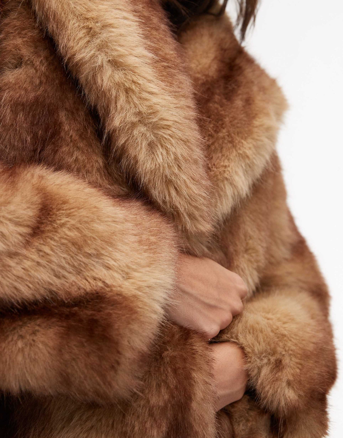 Mixed Faux Fur Jacket