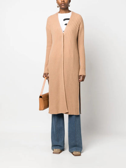Longline Ribbed Cardigan